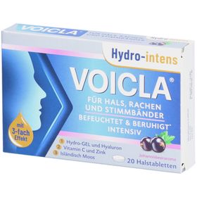 Voicla Hydro-intens – Halstabletten Johannisbeere mit Vitamin C, Zink & Moos