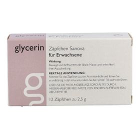 Glycerin Zäpfchen Sanova für Erwachsene