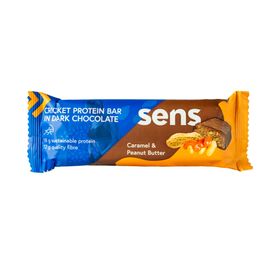 SENS Proteinriegel in dunkler Schokolade - Karamell & Erdnussbutter