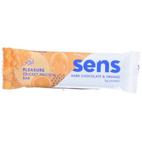 Sens Pleasure Proteinriegel Zartbitterschokolade & Orange – mit Grillenmehl