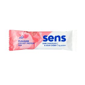 SENS Pleasure Proteinriegel mit Grillenmehl - Dunkle Schokolade & Sauerkirsche