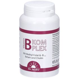 Dr. Jacob's Vitamin-B-Komplex – 120 vegane Kapseln mit allen B-Vitaminen
