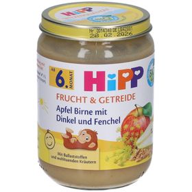 HiPP Frucht & Getreide Apfel Birne mit Dinkel und Fenchel – ab 6 Monaten