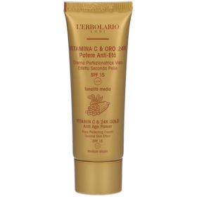 L'Erbolario VITAMIN C & 24K GOLD getönte Tagescreme LSF 15 medium