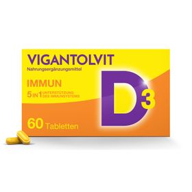 VIGANTOLVIT IMMUN1 5-in-1 Vitamintabletten für das Immunsystem mit 2000 IE Vitamin D, Vitamin C, Selen und Zink - Jetzt 20% sparen mit dem Code vigantolvit20*