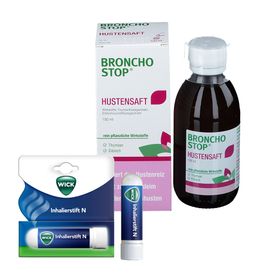 BRONCHOSTOP® Hustensaft und WICK Inhalierstift