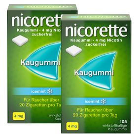 nicorette® Kaugummi icemint 4mg - Jetzt 10% sparen mit dem Code „nicorette10“