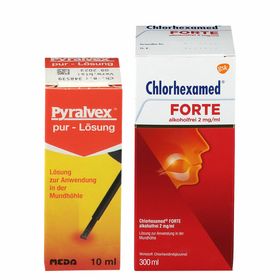 Pyralvex® pur - Lösung + Chlorhexamed® FORTE alkoholfrei 2 mg/ml
