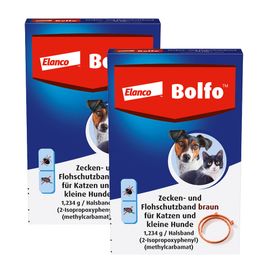 Bolfo® Zecken- und Flohschutzband braun für Katzen und kleine Hunde