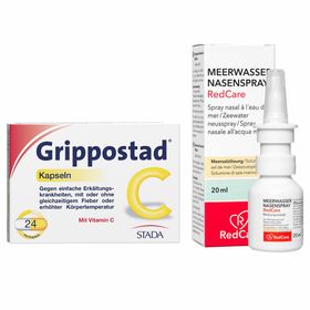 Grippostad® C + Redcare Meerwasser-Nasenspray