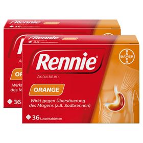 Rennie® Orange Lutschtabletten bei Sodbrennen und saurem Aufstoßen
