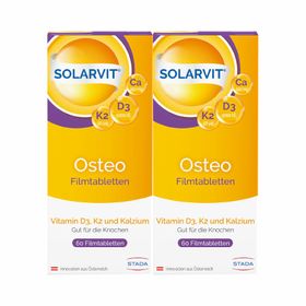 Solarvit® Osteo Filmtabletten mit Vitamin D3, K2 und Kalzium für gesunde Knochen