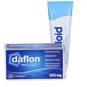 Daflon 500 mg Filmtabletten + Hirudoid® Gel