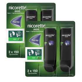 nicorette® mint Spray 1 mg - Jetzt 5€ Rabatt sichern mit dem Gutscheincode „nicorette5“