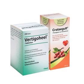 Vertigoheel®-Tabletten + Crataegutt®-Flüssigkeit zum Einnehmen