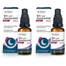 Dr. Böhm® Ein- und Durchschlaf Spray - schnelle Schlafhilfe mit Melatonin & beruhigendem Hopfen