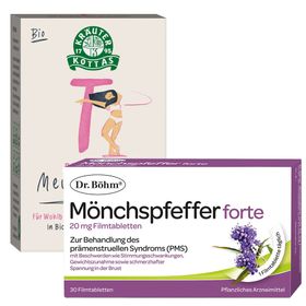 Dr. Böhm® Mönchspfeffer forte 20mg – Pflanzliche Hilfe bei Regelbeschwerden (PMS) + DR. KOTTAS Meine Tage Tee