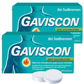 GAVISCON® Mint Kautabletten bei Sodbrennen 24 Stück + GAVISCON® Mint Kautabletten bei Sodbrennen 48 Stück