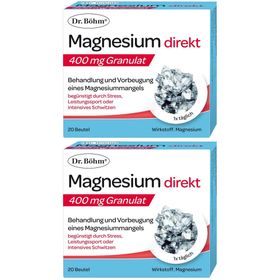 Dr. Böhm® Magnesium direkt 400 mg Granulat – zur Vorbeugung & Therapie eines Magnesiummangels