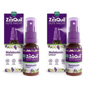 WICK ZzzQuil® Gute Nacht Spray mit Melatonin, Einschlafspray* mit Lavendel- und Orangengeschmack - Jetzt 15% sparen mit dem Code wick15*