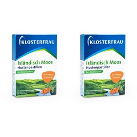 KLOSTERFRAU Isländisch Moos Hustenpastillen Sanddorngeschmack