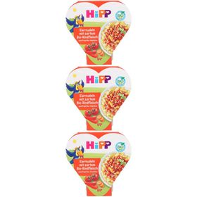 HiPP Eiernudeln mit Paprika-Gemüse und zartem Bio-Rindfleisch