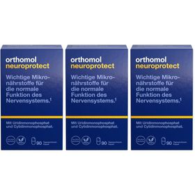 Orthomol Neuroprotect – Mikronährstoffe für die normale Funktion des Nervensystems - mit Uridin- und Cytidinmonophosphat - Kapseln