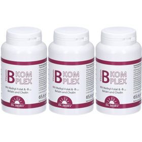 Dr. Jacob's Vitamin-B-Komplex – 120 vegane Kapseln mit allen B-Vitaminen