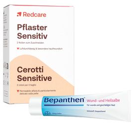 Bepanthen® Wund- und Heilsalbe + Redcare Pflaster Sensitiv