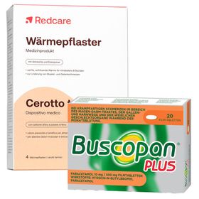 Redcare Wärmepflaster + Buscopan® plus Paracetamol 10mg/500mg