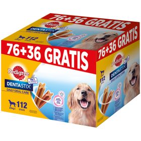 PEDIGREE DENTASTIX Large Multipack PLUSPACK 76 + 36 GRATIS