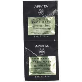 APIVITA EXPRESS BEAUTY Tief reinigende Gesichtsmaske mit grüner Tonerde