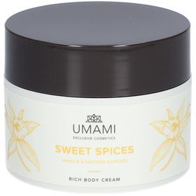 UMAMI Sweet Spices Reichhaltige Körpercreme Vanille & Saffran