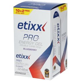 etixx Double Carb Energy Gel PRO LINE Heidelbeere