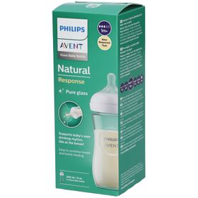 PHILIPS Avent Natural Response Babyflasche aus Glas 240 ml