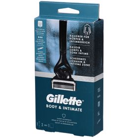 Gillette Intimate Rasierer für Männer, 1 Rasierer, 2 Ersatzklingen