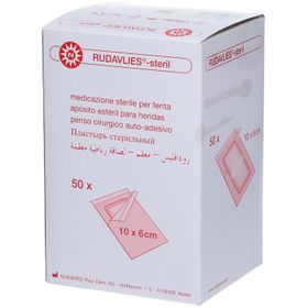 NOBA Rudavlies sterile Wundpflaster 50 Stück 10 cm x 6 cm