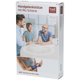 BORT Handgelenkstütze mit Alu-Schiene rechts Gr. L blau