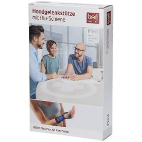 BORT Handgelenkstütze mit Alu-Schiene links Gr. XS blau