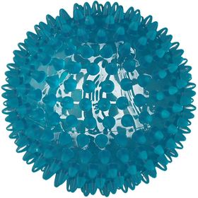 Igelball 10 cm blau-transparent