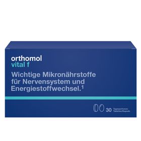 Orthomol Vital f - Mikronährstoffe für Frauen - bei Müdigkeit und Erschöpfung - mit B-Vitaminen, Omega-3, Magnesium - Tabletten/Kapseln