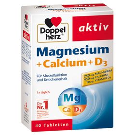 Doppelherz® Magnesium + Calcium + D3 Tabletten