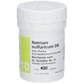 Adler Pharma Natrium sulfuricum D6 Biochemie nach Dr. Schüßler Nr. 10