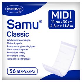 Samu Classic Midi Wöchnerinnen-Vorlagen Wochenbettbinden Einlagen für die Zeit nach der Geburt