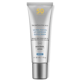 SkinCeuticals ULTRA FACIAL UV DEFENSE LSF 50, leichte Gesichtscreme mit LSF 50 + SkinCeuticals - Probenduo (2x 4ml) C E Ferulic + HB5 GRATIS