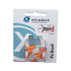 miradent Pic-Brush® Ersatz-Interdentalbürsten orange konisch 2,5 - 5,0 mm