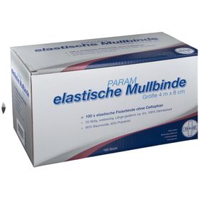 PARAM Mullbinden ohne Cellophan 4 m x 8 cm