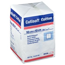 Cutisoft® Cotton unsteril 10 cm x 10 cm