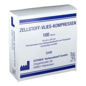 ZELLSTOFF-VLIES-KOMPRESSEN 10 x 20 cm unsteril