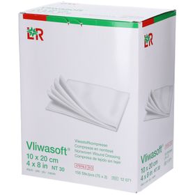 Vliwasoft® Vliesstoffkompresse 10 cm x 20 cm 4lagig steril